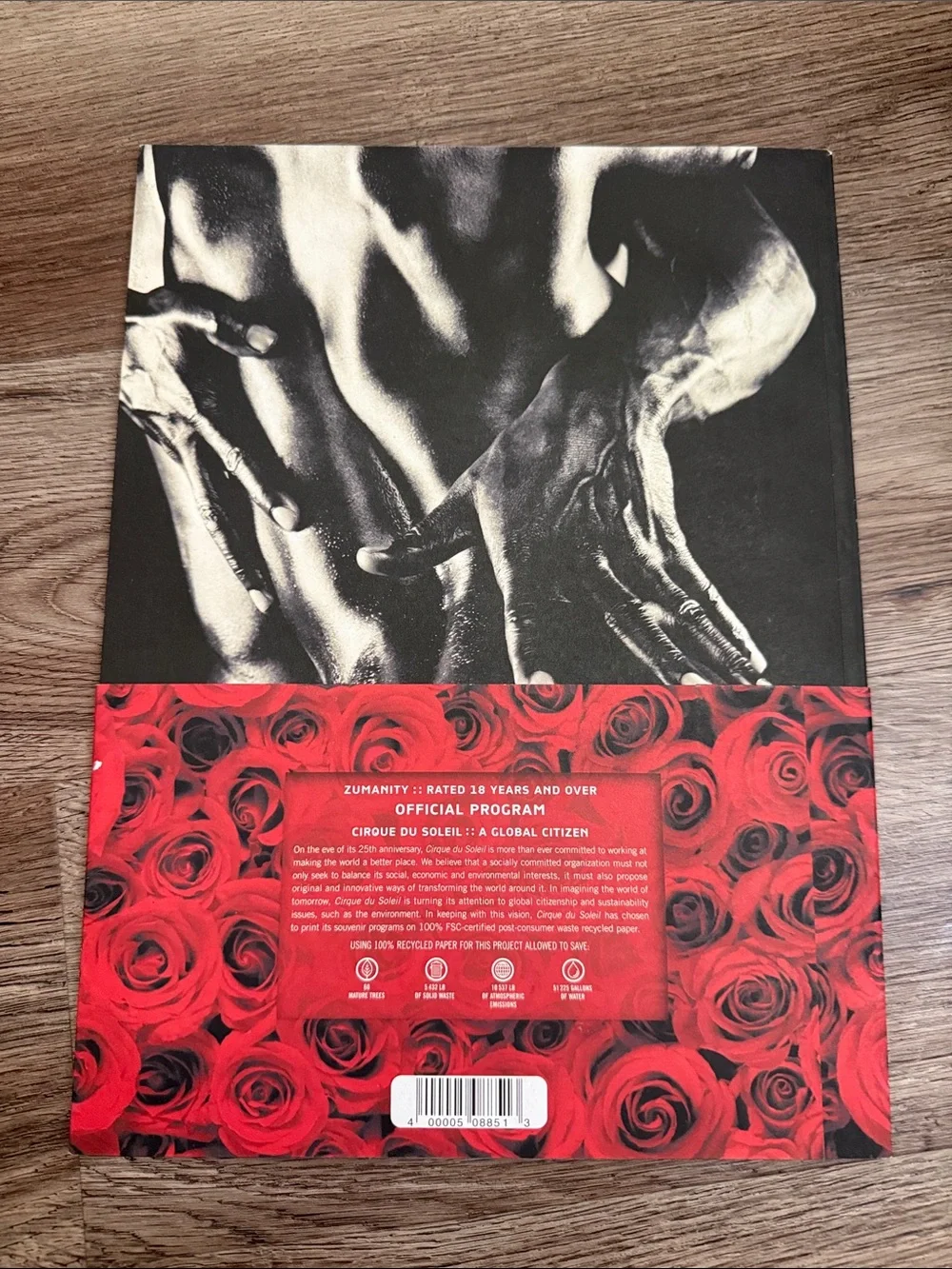 Cirque du Soleil Zumanity Official Souvenir Program Book Las Vegas